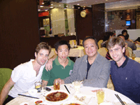 Sifu Kong Pui Wai avec Arnaud Goueslard et Franois Morand